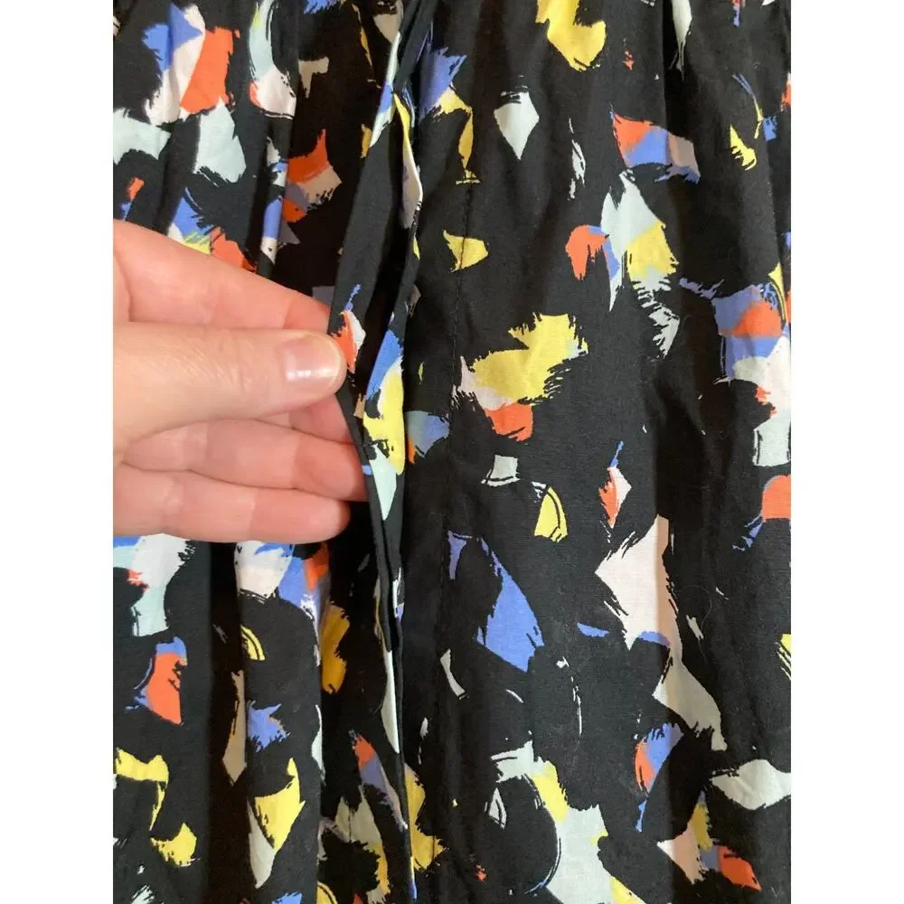 Jason Wu Shirt Dress Womens XS Black Speckled Full Button Front Belted Artsy - Picture 5 of 14